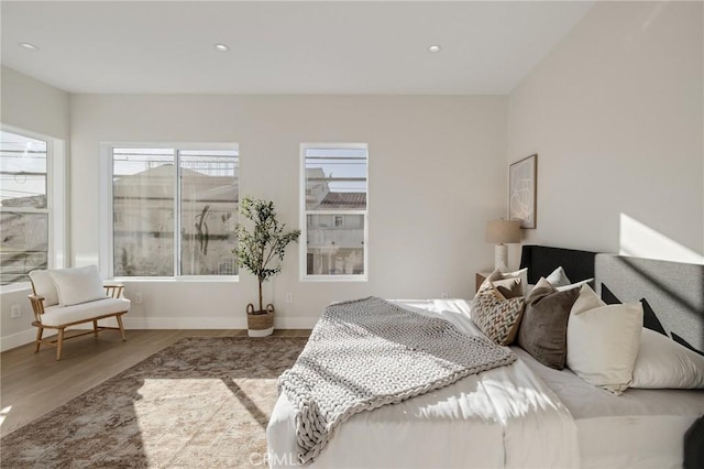 1700 Perkins Ln, Redondo Beach, CA 90278 - bedroom featuring wood finished floors, multiple windows, and recessed lighting