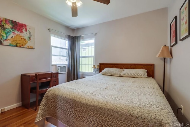 730 S 31st St, San Diego, CA 92113 - bedroom featuring wood finished floors and a ceiling fan