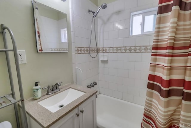 730 S 31st St, San Diego, CA 92113 - full bath featuring vanity and shower / bath combination with curtain