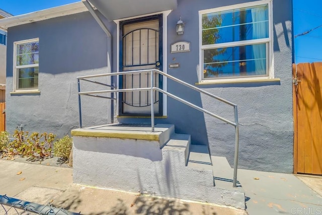 730 S 31st St, San Diego, CA 92113 - entrance to property featuring stucco siding