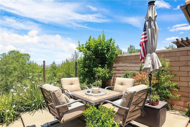 55 Fuchsia, Lake Forest, CA 92630 - wooden deck with a patio area and outdoor dining area