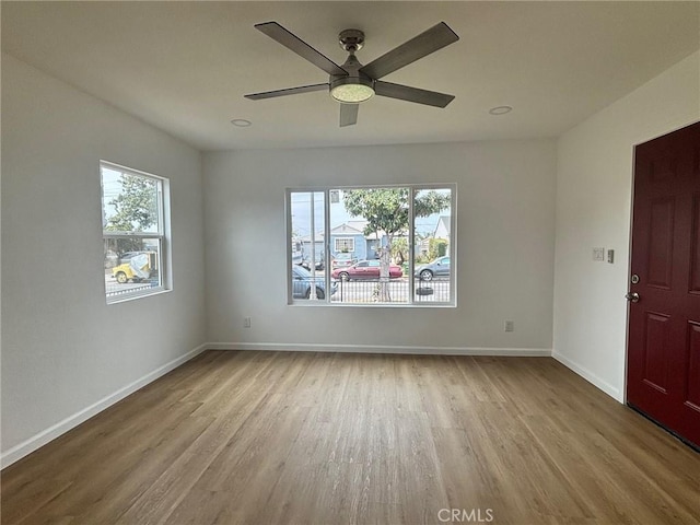 14714 S Denver Ave, Gardena, CA 90248 - spare room with wood finished floors and a ceiling fan