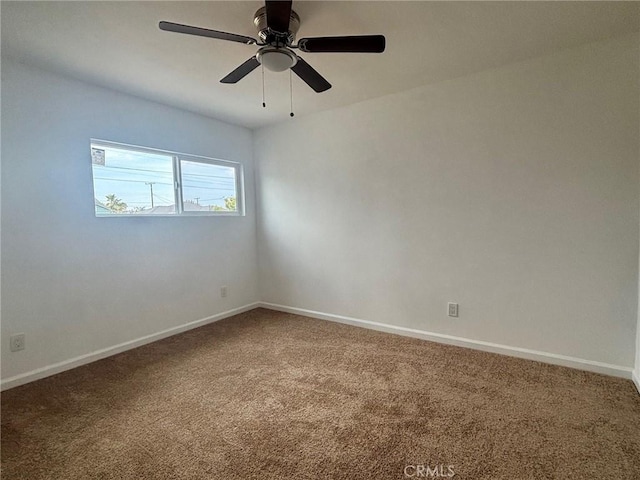 14714 S Denver Ave, Gardena, CA 90248 - carpeted empty room with baseboards and a ceiling fan