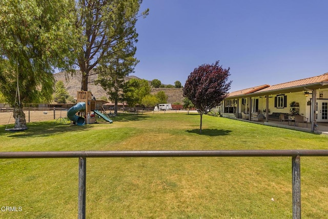 30370 Bouquet Canyon Rd, Santa Clarita, CA 91390 - view of yard with a playground