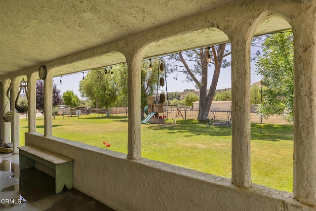 30370 Bouquet Canyon Rd, Santa Clarita, CA 91390 - fenced backyard with a playground