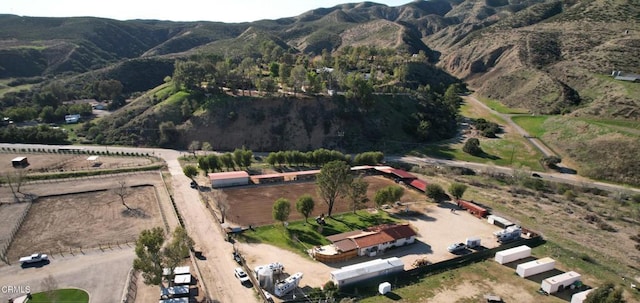 30370 Bouquet Canyon Rd, Santa Clarita, CA 91390 - aerial view of property and surrounding area with a mountainous background