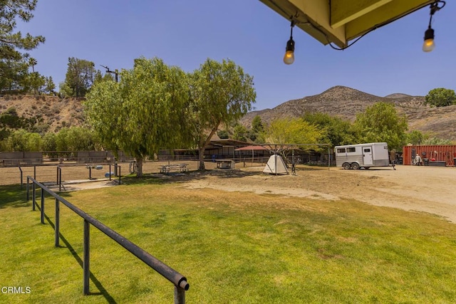 30370 Bouquet Canyon Rd, Santa Clarita, CA 91390 - view of yard with a mountain view
