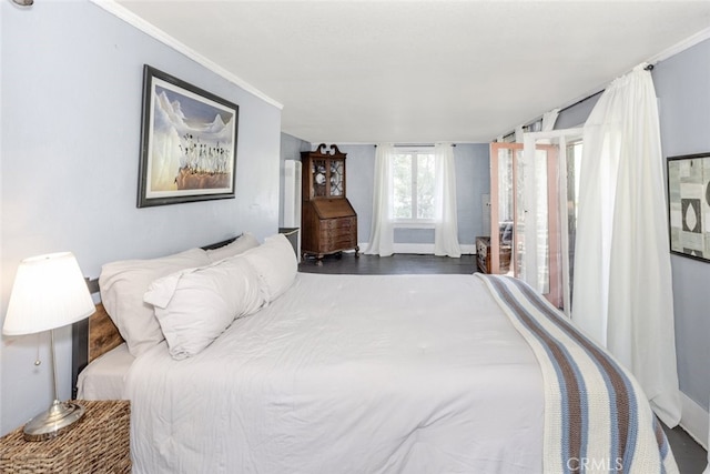 1010 N Madison Ave, Pasadena, CA 91104 - bedroom with ornamental molding and wood finished floors
