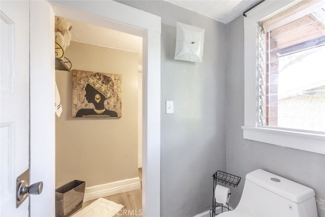 1010 N Madison Ave, Pasadena, CA 91104 - bathroom with baseboards and wood finished floors