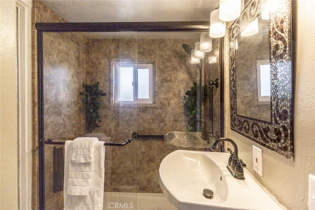 1010 N Madison Ave, Pasadena, CA 91104 - full bathroom featuring healthy amount of natural light and a shower with shower door