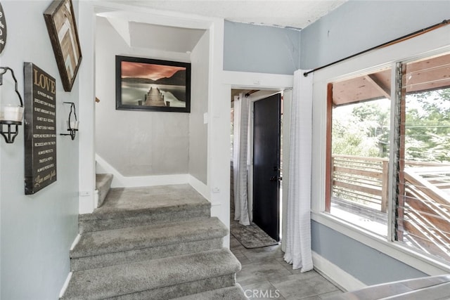 1010 N Madison Ave, Pasadena, CA 91104 - foyer with stairs and healthy amount of natural light
