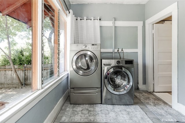 1010 N Madison Ave, Pasadena, CA 91104 - washroom with washing machine and clothes dryer and plenty of natural light