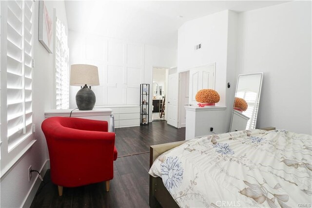 2430 Spring Meadow Dr, Chino Hills, CA 91709 - bedroom featuring wood finished floors, multiple windows, and high vaulted ceiling