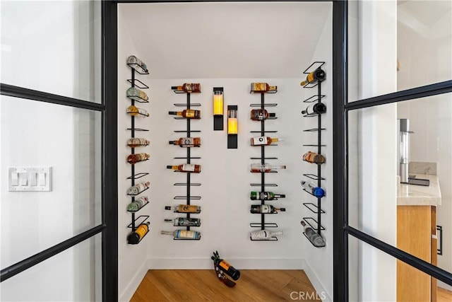 433 Emerald Bay Dr, Arroyo Grande, CA 93420 - wine area with light wood-type flooring and baseboards