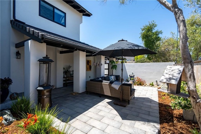 433 Emerald Bay Dr, Arroyo Grande, CA 93420 - fenced backyard featuring a patio and an outdoor hangout area