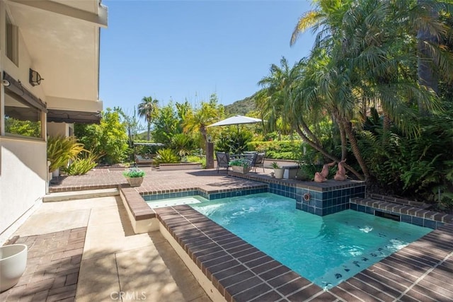 31781 National Park Dr, Laguna Niguel, CA 92677 - outdoor pool with a patio and an in-ground hot tub