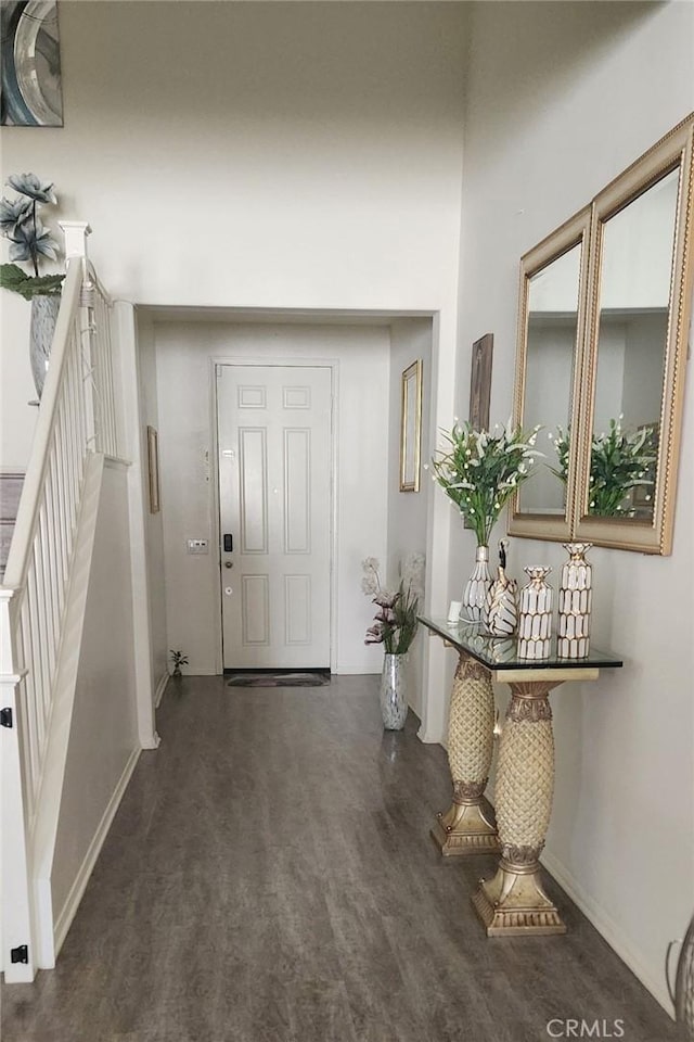 37882 Lopez Ln, Palmdale, CA 93552 - foyer entrance featuring wood finished floors and stairs