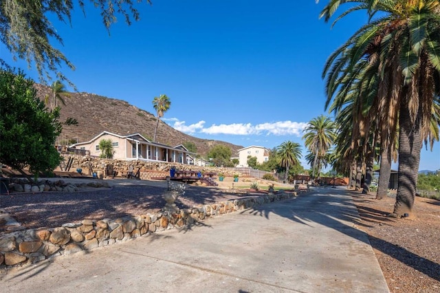 1415 Rex Ln, El Cajon, CA 92021 - view of concrete surface featuring a mountain view