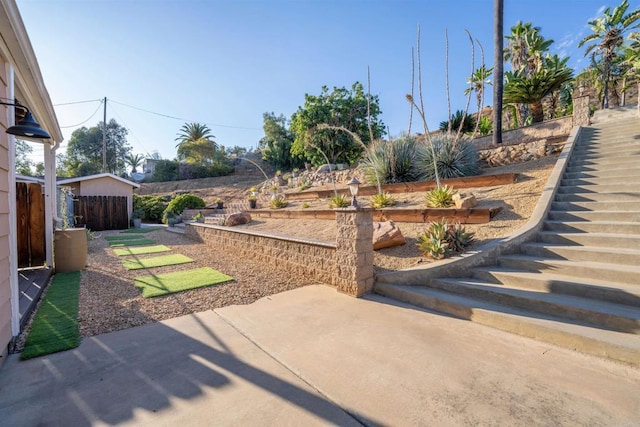 1415 Rex Ln, El Cajon, CA 92021 - view of patio / terrace featuring stairs