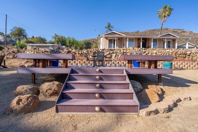 1415 Rex Ln, El Cajon, CA 92021 - back of house with stairs