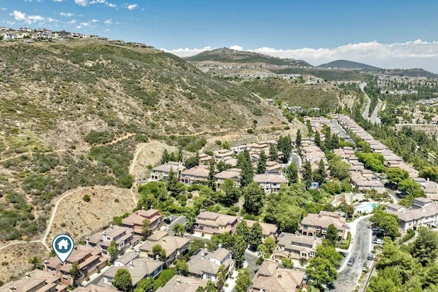 1440 Clearview Way, San Marcos, CA 92078 - aerial overview of property's location featuring a mountainous background and nearby suburban area