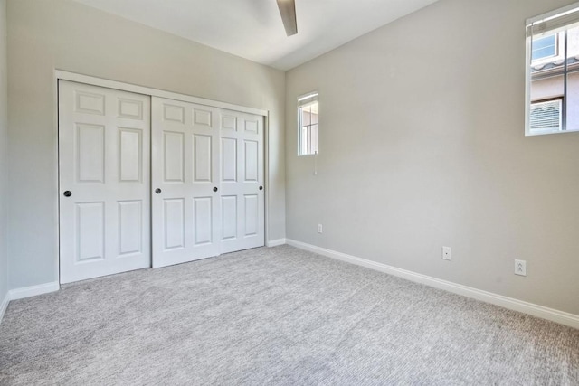 1440 Clearview Way, San Marcos, CA 92078 - unfurnished bedroom with carpet flooring, multiple windows, and a closet