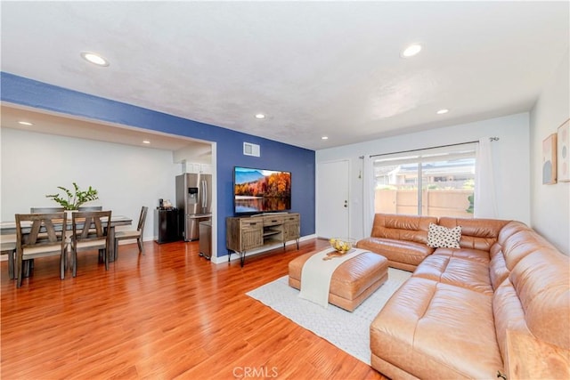 1755 Avenida Selva Unit 60, Fullerton, CA 92833 - living area with light wood finished floors and recessed lighting