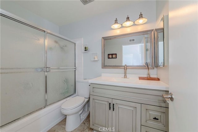 1755 Avenida Selva Unit 60, Fullerton, CA 92833 - full bath featuring vanity, enclosed tub / shower combo, and tile patterned flooring