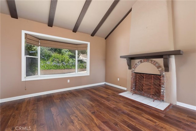 8 Via Subida, Rancho Palos Verdes, CA 90275 - unfurnished living room featuring wood finished floors and a tiled fireplace