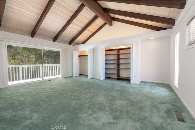 8 Via Subida, Rancho Palos Verdes, CA 90275 - unfurnished living room with light carpet and wood ceiling