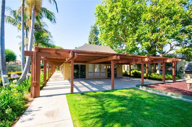 531 Juniper Way, La Habra, CA 90631 - view of home's community featuring a pergola and a patio