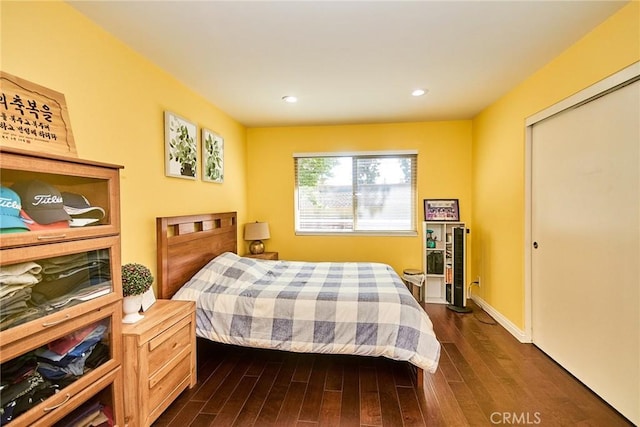 531 Juniper Way, La Habra, CA 90631 - bedroom with dark wood finished floors and recessed lighting