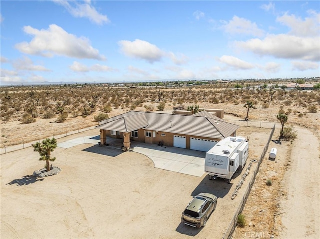 11823 Wintergreen Rd, Pinon Hills, CA 92372 - overview of rural landscape with a desert landscape