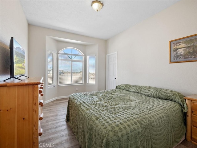 11823 Wintergreen Rd, Pinon Hills, CA 92372 - bedroom with light wood-style floors and baseboards