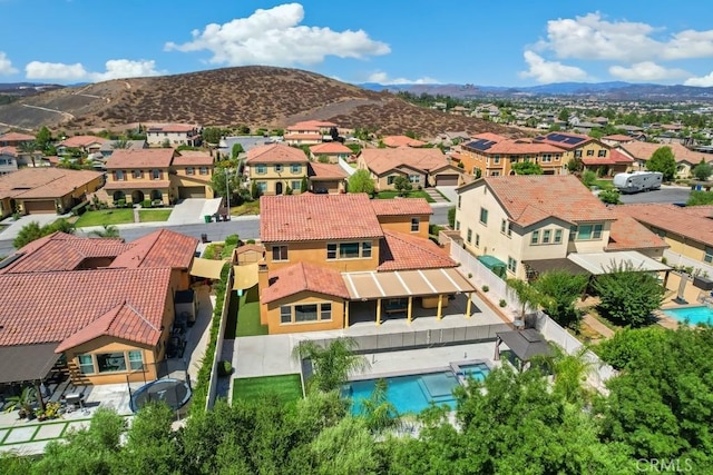 35676 Small Pine Ct, Winchester, CA 92596 - aerial view of residential area featuring a mountain backdrop