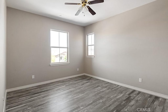 35676 Small Pine Ct, Winchester, CA 92596 - empty room with wood finished floors and ceiling fan