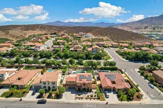 35676 Small Pine Ct, Winchester, CA 92596 - aerial perspective of suburban area featuring a mountainous background