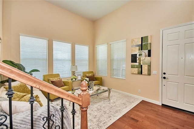 1180 Cornwell Dr, Fullerton, CA 92833 - living area with wood finished floors and baseboards