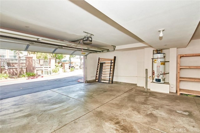 1180 Cornwell Dr, Fullerton, CA 92833 - garage featuring strapped water heater and a garage door opener