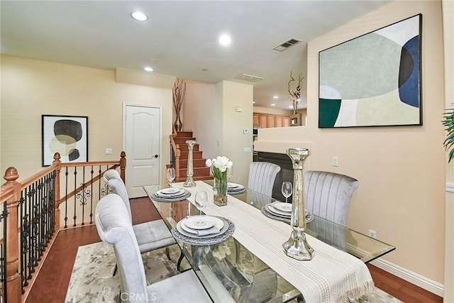 1180 Cornwell Dr, Fullerton, CA 92833 - dining space with wood finished floors and recessed lighting