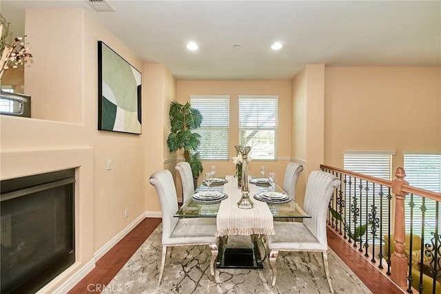 1180 Cornwell Dr, Fullerton, CA 92833 - dining area with wood finished floors and recessed lighting