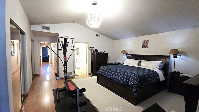 8467 Penfield Ave, Winnetka, CA 91306 - bedroom with wood finished floors and lofted ceiling
