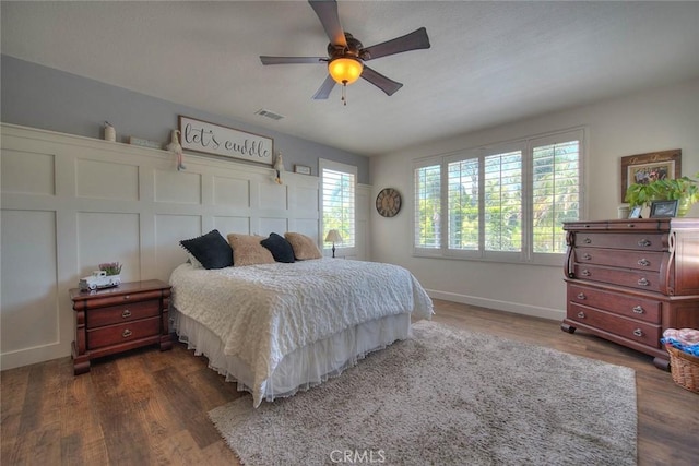 14182 Whitebark Ave, Chino, CA 91710 - bedroom featuring wood finished floors and a ceiling fan