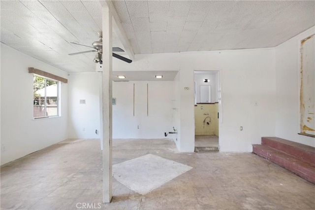 2210 W 7th St, Santa Ana, CA 92703 - unfurnished living room featuring a ceiling fan