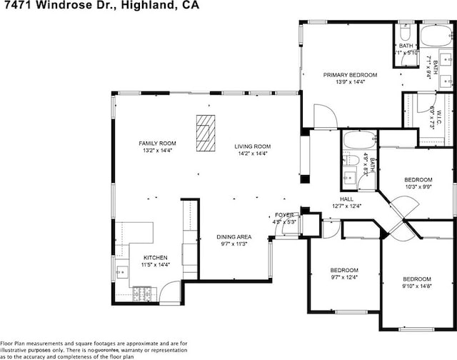 7471 Windrose Dr, Highland, CA 92346 - view of room layout