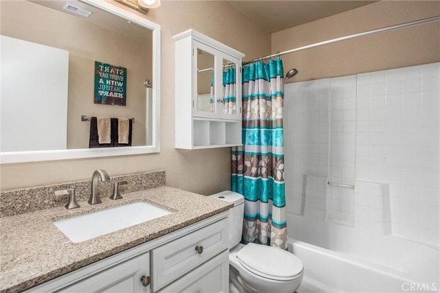 7471 Windrose Dr, Highland, CA 92346 - full bath featuring vanity and shower / bath combination with curtain