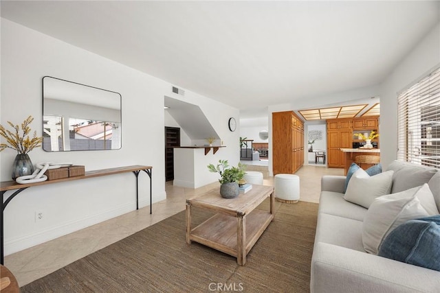 18312 Hartlund Ln, Huntington Beach, CA 92646 - living area with light tile patterned floors