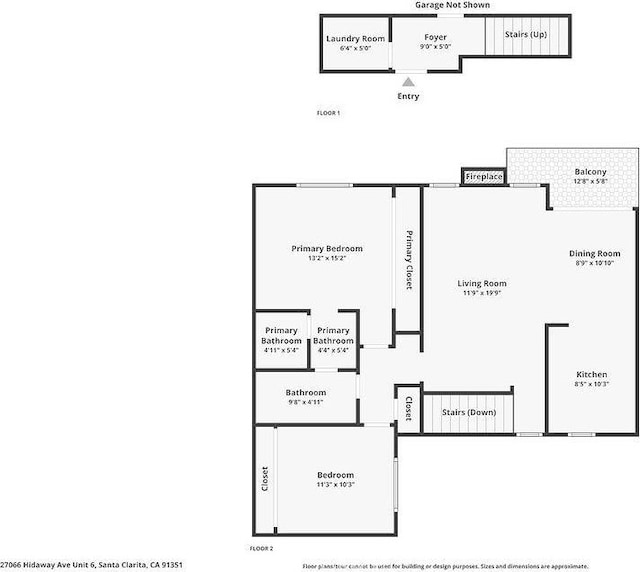 27066 Hidaway Ave Unit 6, Canyon Country, CA 91351 - view of property floor plan