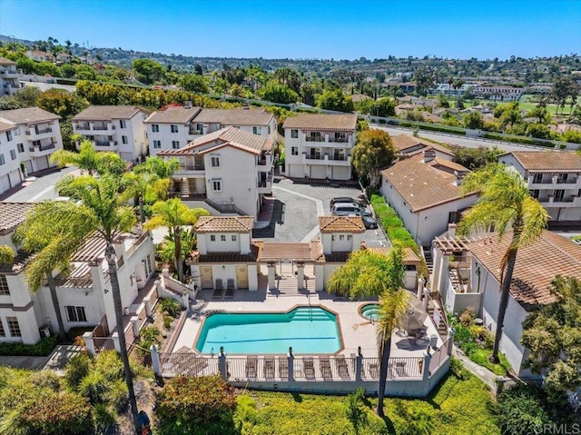 7394 Altiva Pl, Carlsbad, CA 92009 - aerial perspective of suburban area with a pool area