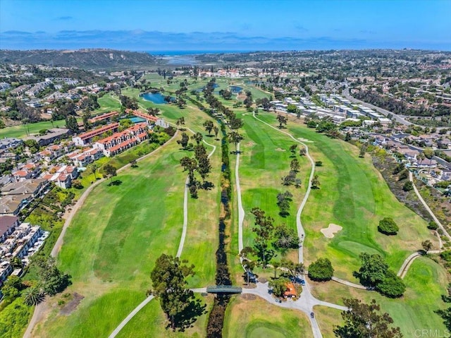 7394 Altiva Pl, Carlsbad, CA 92009 - aerial view of property and surrounding area with nearby suburban area, a water and mountain view, and a golf course